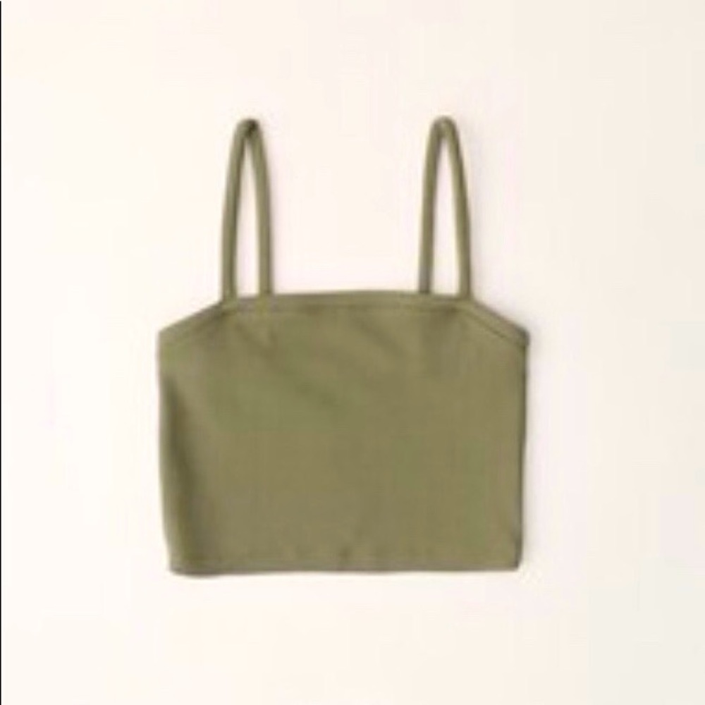 Abercrombie Seamless Ribbed Cropped Cami